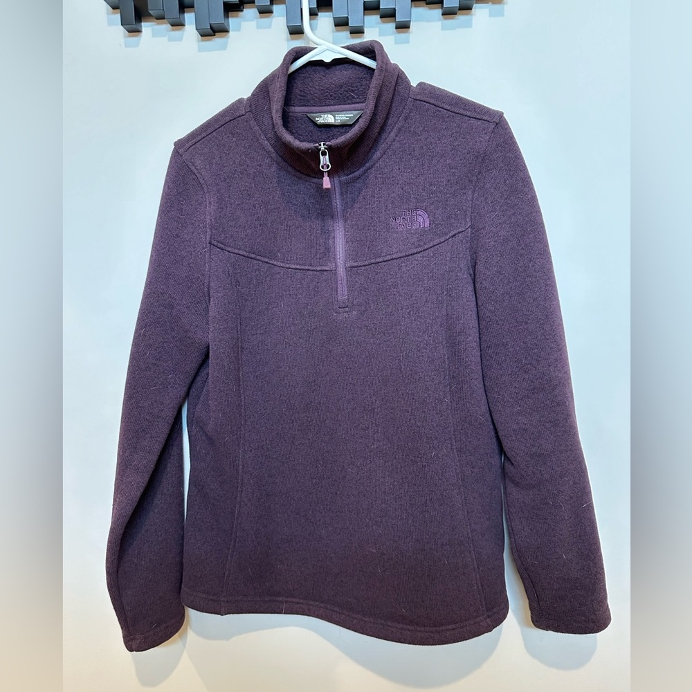 North face sweater top - never worn like new - purple size LG